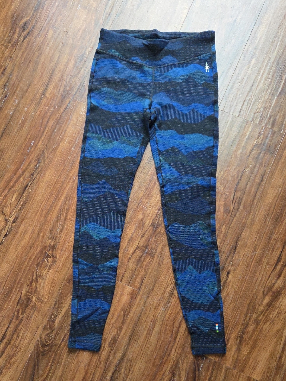 Like New Smartwool Navy & Black Merino Midweight Bottoms